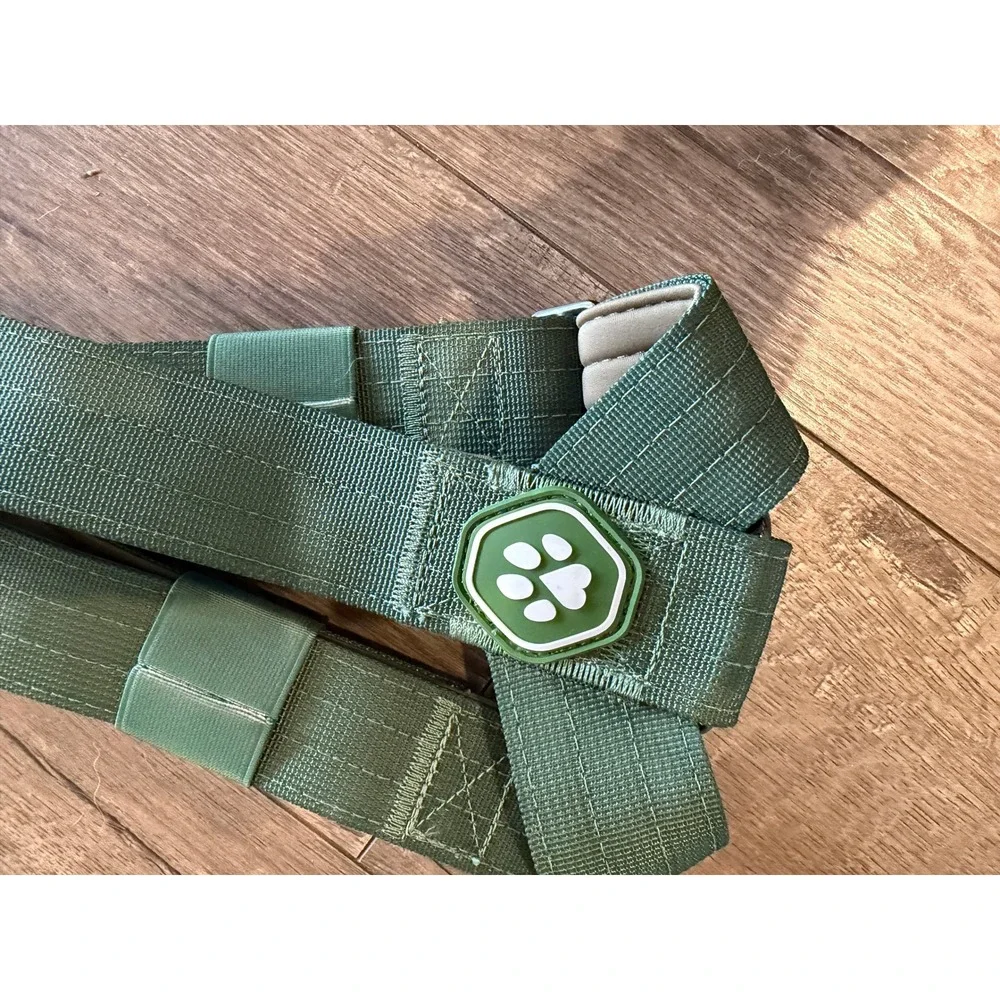 Spark Paws Comfort Control Dog Harness Sage Green Tan Padded Adjustable‎ No-Pull